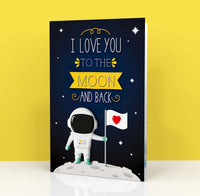 Biglietto Auguri CLASSIC - I LOVE YOU TO THE MOON AND BACK