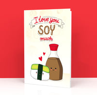 Biglietto Auguri CLASSIC - I LOVE SOY MUCH