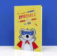 Biglietto Auguri CLASSIC - KOALA SUPER EROE