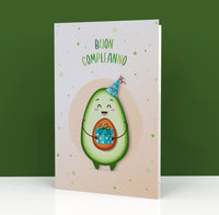 Biglietto Auguri CLASSIC - AVOCADO Party