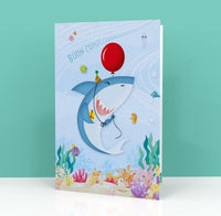Biglietto Auguri CLASSIC - HAPPY SHARK White