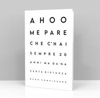 Biglietto Auguri CLASSIC - AUGURI OPTOMETRICI Romano