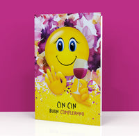 Biglietto Auguri CLASSIC - EMAGIC CIN CIN Girl Violet
