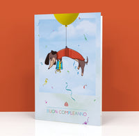 Biglietto Auguri CLASSIC - BASSOTTO