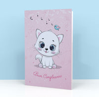 Biglietto Auguri CLASSIC - KITTEN WHITE