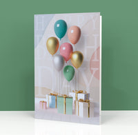 Biglietto Auguri CLASSIC - BALLOONS ROMANTIC Colorful