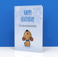 Biglietto Auguri CLASSIC - HAPPY BIRTHDAY TO YOUUUUUU Blue